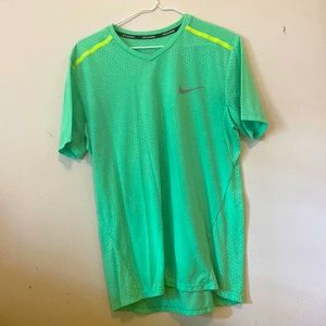 Neon green Nike Running shirt size Medium
